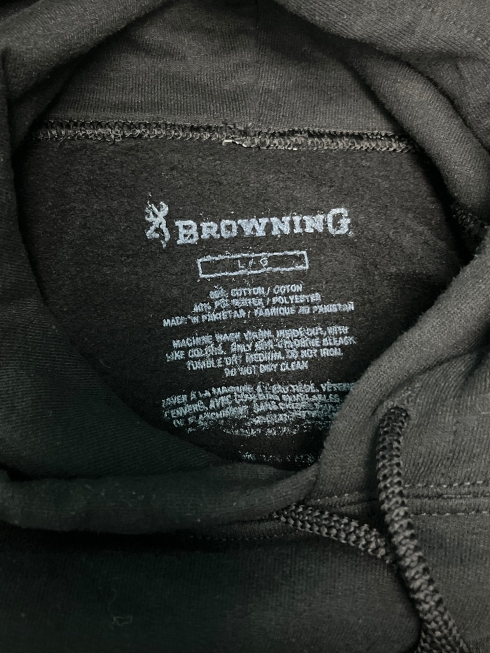 Browning sweatshirt hoodie with front pocket - Picture 4 of 4